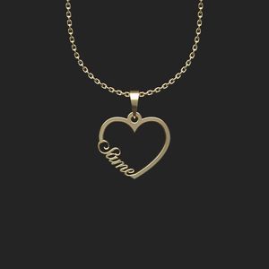 گردنبند طلا 18 عیار زنانه گالری طلا توسطی مدل اسم سامع کد ea9535