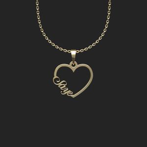 گردنبند طلا 18 عیار زنانه گالری طلا توسطی مدل اسم سایه کد 6cc14b