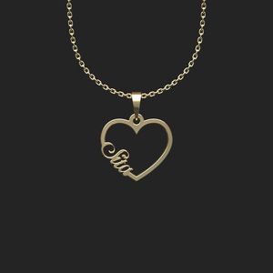 گردنبند طلا 18 عیار زنانه گالری طلا توسطی مدل اسم سیتا کد 55e9aa