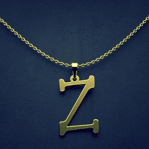 گردنبند طلا 18 عیار زنانه گالری طلا توسطی مدل حرف z کد 06cc4