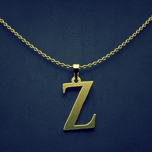 گردنبند طلا 18 عیار زنانه گالری طلا توسطی مدل حرف z کد 08099