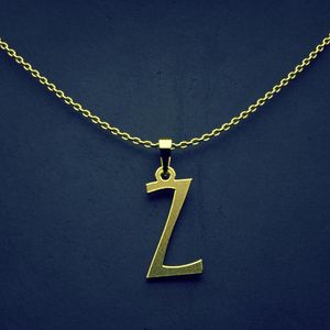 گردنبند طلا 18 عیار زنانه گالری طلا توسطی مدل حرف z کد 08ed4