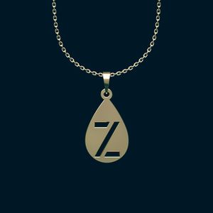 گردنبند طلا 18 عیار زنانه گالری طلا توسطی مدل حرف z کد 4f72f