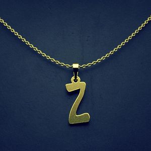 گردنبند طلا 18 عیار زنانه گالری طلا توسطی مدل حرف z کد 551ef4
