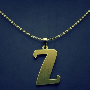 گردنبند طلا 18 عیار زنانه گالری طلا توسطی مدل حرف z کد 5fa77