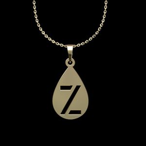 گردنبند طلا 18 عیار زنانه گالری طلا توسطی مدل حرف z کد 666509