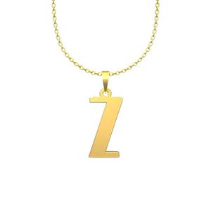 گردنبند طلا 18 عیار زنانه گالری طلا توسطی مدل حرف z کد 7ac7b