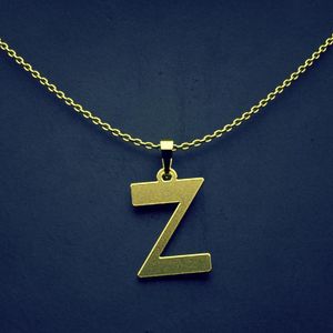 گردنبند طلا 18 عیار زنانه گالری طلا توسطی مدل حرف z کد 8501b