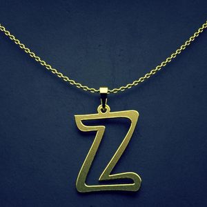 گردنبند طلا 18 عیار زنانه گالری طلا توسطی مدل حرف z کد d0813e