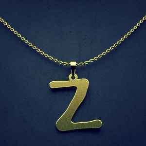 گردنبند طلا 18 عیار زنانه گالری طلا توسطی مدل حرف z کد db54ad