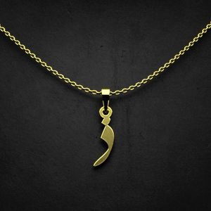 گردنبند طلا 18 عیار زنانه گالری طلا توسطی مدل حرف ذ کد 800598