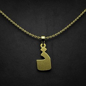 گردنبند طلا 18 عیار زنانه گالری طلا توسطی مدل حرف ذ کد ae2add