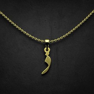 گردنبند طلا 18 عیار زنانه گالری طلا توسطی مدل حرف ذ کد bd3236