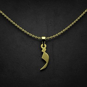 گردنبند طلا 18 عیار زنانه گالری طلا توسطی مدل حرف ذ کد fd9627