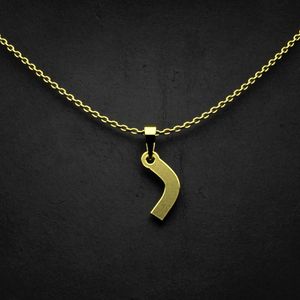 گردنبند طلا 18 عیار زنانه گالری طلا توسطی مدل حرف ر کد 3ac354