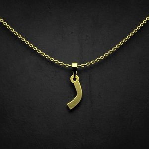 گردنبند طلا 18 عیار زنانه گالری طلا توسطی مدل حرف ر کد 7a32d1