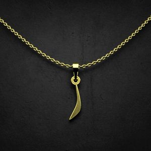 گردنبند طلا 18 عیار زنانه گالری طلا توسطی مدل حرف ر کد c95da5