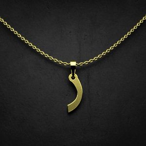 گردنبند طلا 18 عیار زنانه گالری طلا توسطی مدل حرف ر کد e162b4