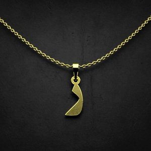 گردنبند طلا 18 عیار زنانه گالری طلا توسطی مدل حرف ر کد f03c84
