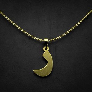 گردنبند طلا 18 عیار زنانه گالری طلا توسطی مدل حرف ر کد fdc1eb
