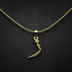 گردنبند طلا 18 عیار زنانه گالری طلا توسطی مدل حرف ز کد 531a25