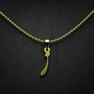 گردنبند طلا 18 عیار زنانه گالری طلا توسطی مدل حرف ز کد 6140a9