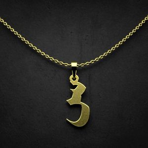گردنبند طلا 18 عیار زنانه گالری طلا توسطی مدل حرف س کد 6276de