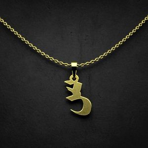گردنبند طلا 18 عیار زنانه گالری طلا توسطی مدل حرف س کد a77ee6