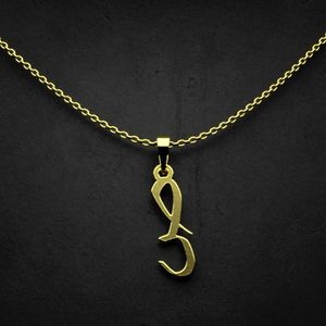 گردنبند طلا 18 عیار زنانه گالری طلا توسطی مدل حرف ص کد 69af00