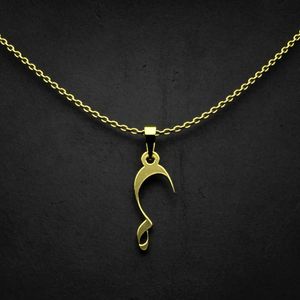 گردنبند طلا 18 عیار زنانه گالری طلا توسطی مدل حرف ص کد 72fe7c