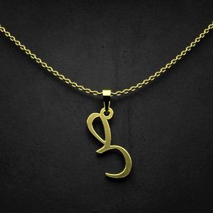 گردنبند طلا 18 عیار زنانه گالری طلا توسطی مدل حرف ص کد f8dd9b
