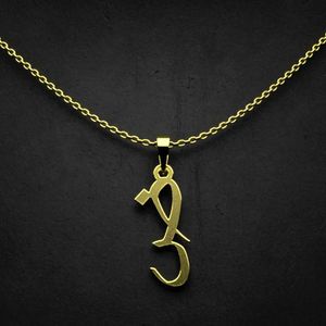 گردنبند طلا 18 عیار زنانه گالری طلا توسطی مدل حرف ض کد 1949a9