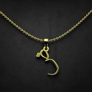 گردنبند طلا 18 عیار زنانه گالری طلا توسطی مدل حرف ض کد 61d854