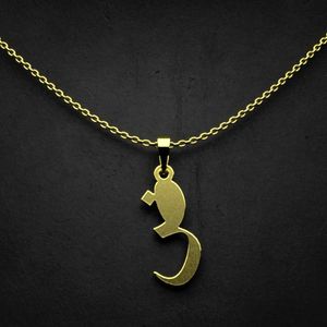 گردنبند طلا 18 عیار زنانه گالری طلا توسطی مدل حرف ض کد 6e5cb9