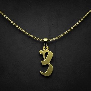 گردنبند طلا 18 عیار زنانه گالری طلا توسطی مدل حرف ض کد aed839