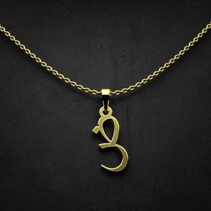 گردنبند طلا 18 عیار زنانه گالری طلا توسطی مدل حرف ض کد c09946