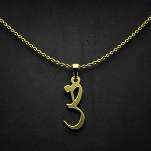 گردنبند طلا 18 عیار زنانه گالری طلا توسطی مدل حرف ض کد fb55e5