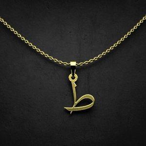 گردنبند طلا 18 عیار زنانه گالری طلا توسطی مدل حرف ط کد 2b0c95