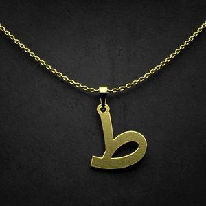گردنبند طلا 18 عیار زنانه گالری طلا توسطی مدل حرف ط کد 3341dc