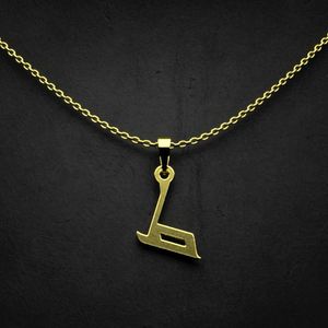 گردنبند طلا 18 عیار زنانه گالری طلا توسطی مدل حرف ط کد 4d373d