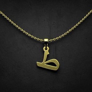 گردنبند طلا 18 عیار زنانه گالری طلا توسطی مدل حرف ط کد 6dbd74