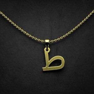 گردنبند طلا 18 عیار زنانه گالری طلا توسطی مدل حرف ط کد 728f3e