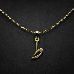 گردنبند طلا 18 عیار زنانه گالری طلا توسطی مدل حرف ط کد b9a517