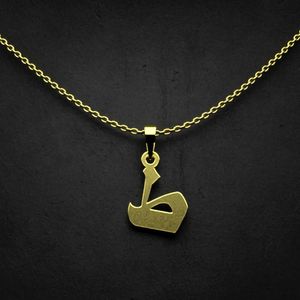 گردنبند طلا 18 عیار زنانه گالری طلا توسطی مدل حرف ط کد d66e46