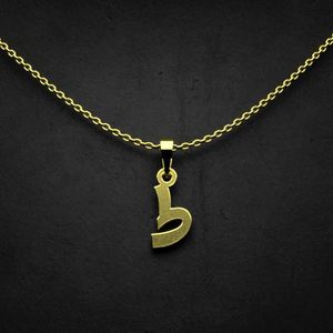 گردنبند طلا 18 عیار زنانه گالری طلا توسطی مدل حرف ط کد f3a815