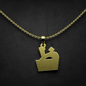 گردنبند طلا 18 عیار زنانه گالری طلا توسطی مدل حرف ظ کد 3186a5