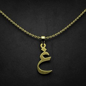 گردنبند طلا 18 عیار زنانه گالری طلا توسطی مدل حرف غ کد 3f0f4e