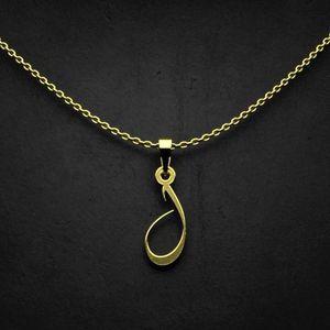 گردنبند طلا 18 عیار زنانه گالری طلا توسطی مدل حرف ل کد 3c05e1