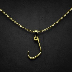 گردنبند طلا 18 عیار زنانه گالری طلا توسطی مدل حرف ل کد c45065