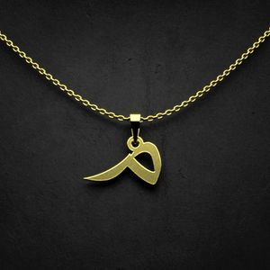 گردنبند طلا 18 عیار زنانه گالری طلا توسطی مدل حرف م کد 0c0c71